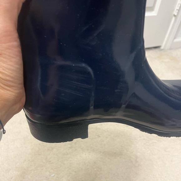 Hunter Tall Rain Boots Navy Sz8 - Picture 6 of 6